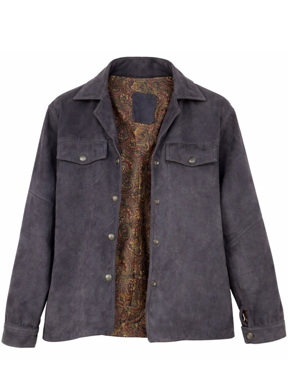 Vintage Dior Leather Jacket Charcoal Button‎ Front Women’s 4